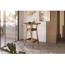 Ver imagem 5 de CONJUNTO BISTRO COM 04 BANQUETAS Cedro Gold 51C