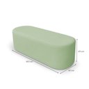 Ver imagem 2 de Puff Recamier Paris 160 Cm Estofado para Quarto Queen Boucle Premium - Clique Chique