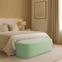 Ver imagem 1 de Puff Recamier Paris 160 Cm Estofado para Quarto Queen Boucle Premium - Clique Chique
