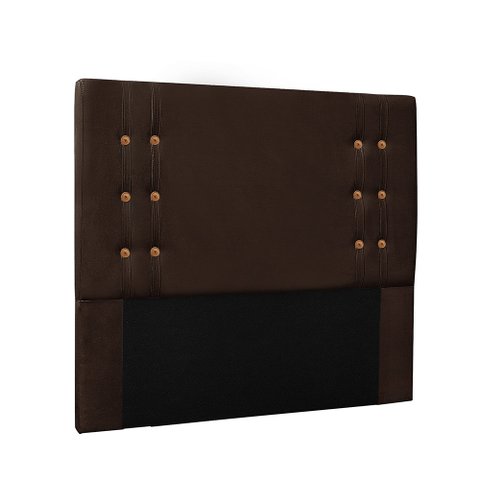 Cabeceira Cama Box Queen 160cm e Recamier Gênova Suede S04 - D'Rossi Café