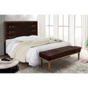 Ver imagem 3 de Cabeceira Cama Box Queen 160cm e Recamier Gênova Suede S04 - D'Rossi Café