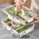 Ver imagem 7 de Pote Organizador de Geladeira Frutas e Verduras com Cesto 3,8l