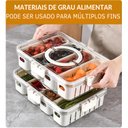 Ver imagem 2 de Pote Organizador de Geladeira Frutas e Verduras com Cesto 3,8l
