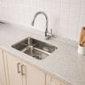 Pia de Cozinha Granito Branco Pitaya 54x150cm com Cuba Inox:granito Branco - 1