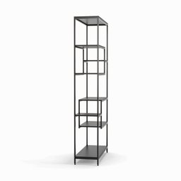 Estante Prateleira Estilo Industrial Organizador 6/4 Níveis Preto - 4