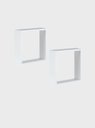Ver imagem 2 de Kit de 2 Nichos 30cm MDF Branco - On Móveis