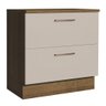 Balcão 80 Cm 2 Gavetas Rustic/crema Agata Madesa - 2