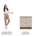 Ver imagem 5 de Balcão 80 Cm 2 Gavetas Rustic/crema Agata Madesa