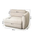 Ver mais imagens de Sofá Modular 4 Lugares Com Sumiê Orla CabeCasa MadeiraOriginals