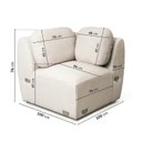 Ver imagem 6 de Sofá Modular 4 Lugares Com Sumiê Orla CabeCasa MadeiraOriginals