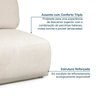 Sofá Modular 4 Lugares Com Sumiê Orla CabeCasa MadeiraOriginals - 12