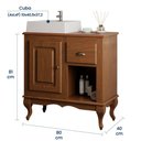 Ver imagem 4 de Gabinete para Banheiro 1 Porta 1 Gaveta com Cuba Dália 3064