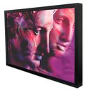 Ver imagem 2 de Quadro Decorativo Caixa Grego Abstrato Moderno Tacolado Moldura Caixa 3cm Madeira sem Vidro 80 X 120