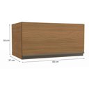 Ver imagem 2 de Armário Aéreo de Cozinha 60cm 1 Porta Basculante Geladeira Maxxi Kappesberg