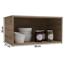 Armário de Cozinha Aéreo 60cm 1 Porta Basculante Geladeira G772 Maxxi Canela Kappesberg - 2