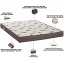 Ver imagem 2 de Colchão Queen 158x198 X14 Espuma D28 Bordado Light Branco Bordô - Ortobom