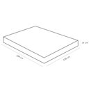 Ver imagem 3 de Colchão Queen 158x198 X14 Espuma D28 Bordado Light Branco Bordô - Ortobom