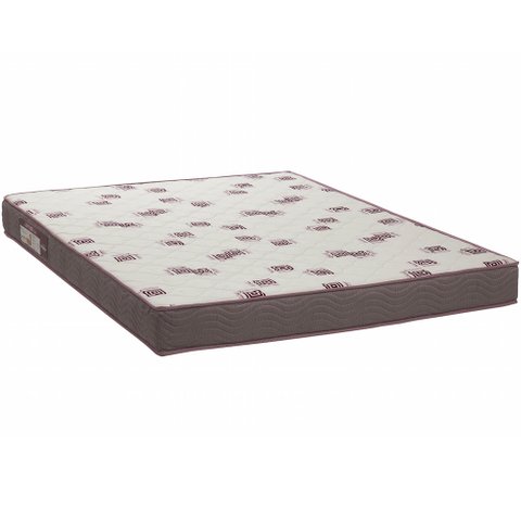 Colchão Queen 158x198 X14 Espuma D28 Bordado Light Branco Bordô - Ortobom