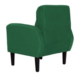Poltrona Decorativa Luiza Para Sala de Tv Veludo Verde - 4 Poltrona Decorativa Luiza Para Sala de Tv Veludo Verde - 4