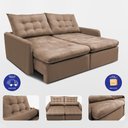 Ver imagem 7 de Sofá sem Caixa Retrátil 1,60m Softgel Celeste Velusoft Castor Cama Inbox