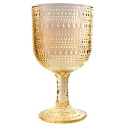 Jogo com 6 Taças Pérola de Vidro Âmbar de Agua ou Suco 390ml - 3