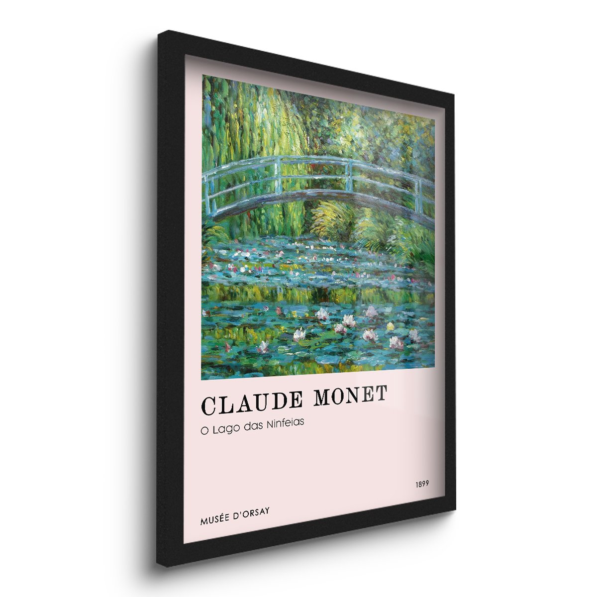 Quadro Decorativo Monet o Lago Das Ninfetas 45x33 C/vidro