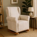 Ver imagem 2 de Poltrona Aquila Amamentação Balanço e Puff Baby Begeclaro