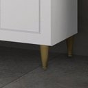 Ver imagem 3 de Kit 5 Pés Cônicos para Cozinha Emily Marrom/Bronze