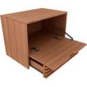 Ver imagem 4 de Gabinete de Banheiro 60 Cm 1 Porta 1 Gaveta Sâmia Amêndoa