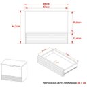 Ver imagem 6 de Gabinete de Banheiro 60 Cm 1 Porta 1 Gaveta Sâmia Amêndoa
