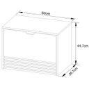 Ver imagem 5 de Gabinete de Banheiro 60 Cm 1 Porta 1 Gaveta Sâmia Amêndoa
