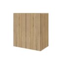 Ver imagem 4 de Mesa Escritório 1,70m C/ Balcão e Armário Aéreo 2 Portas F5 Cor:macadâmia com Branco
