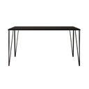 Ver imagem 3 de Mesa Elen Tampo Retangular 140x80cm de Madeira Preto