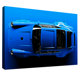 Quadro Decorativo Porsche 911 Azul - 1