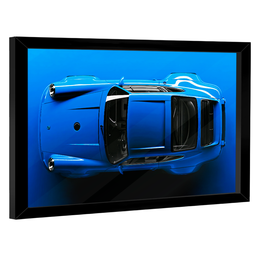 Quadro Decorativo Porsche 911 Azul - 6