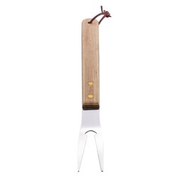 Garfo Para Churrasco Aço Inox Com Cabo de Bambu Lyor - 3