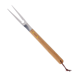 Garfo Para Churrasco Aço Inox Com Cabo de Bambu Lyor - 1