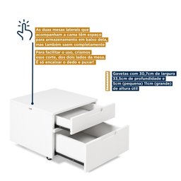 Cama Casal Multifuncional Madeira Maciça Irara Cabecasa Madeiramadeira - 8