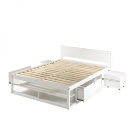 Cama Casal Multifuncional Madeira Maciça Irara Cabecasa Madeiramadeira - 14