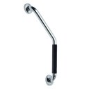 Ver imagem 1 de Barra de Apoio Alça Angular 25x25cm Borracha Antiderrapante Aço Inox Acessibilidade Criança Idoso Ge