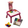 Mesa Mix 4 em 1 Projetor Infantil - Rosa - 2