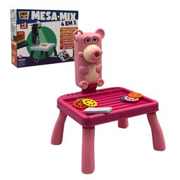 Mesa Mix 4 em 1 Projetor Infantil - Rosa - 3
