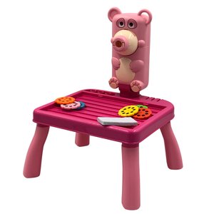 Mesa Mix 4 em 1 Projetor Infantil - Rosa