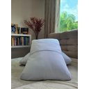 Ver imagem 2 de Fronha Avulsa Branca Lisa Envelope Malha Travesseiro 70x50cm