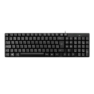 Teclado com Fio Compacto Conexão Usb Cabo de 120cm Resistente Água Preto - Tc193out [reembalado] Tc1
