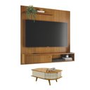 Ver imagem 4 de Conjunto Painel C/ Bancada Suspensa e Mesa de Centro Indianapolis Cumaru/opala