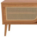 Ver imagem 4 de Rack para Sala de Estar Tv 60 Pol Porta Tela Natural 220cm Core D03 Freijó - Lyam Decor