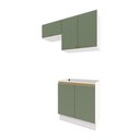 Ver imagem 1 de Lavanderia Modulada Kappesberg Celeste 3 Peças Branco/verde 140cm