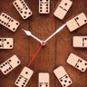 Relógio de Parede Quadrado - Jogo Dominó - 2