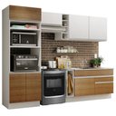 Ver imagem 3 de Armário de Cozinha Completa 270cm Branco/Rustic/Branco Jade Madesa 09